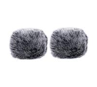 JOINPAYA 2pezzi Copertura Per Microfono in Peluche Accessorio Per Microfono Accessori Per Canto Ktv Facile Da Indossare e Rimuovere Riduce Rumore Del Vento e Blocca Saliva