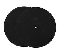 JOINPAYA 2pezzi Felt Record Player Mats for Vinyl Turntables Compatible Anti- Phonograph Accessories Lightweight and Easy to Install