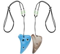 JOINPAYA 2pezzi Mini Ocarina Ceramica Per Ragazzo Ragazza Strumento Musicale Per Principianti e Amanti Della Musica Di Ocarine Portatili