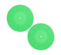 JOINPAYA 2pezzi Tappetini Silicone Antistatici Per Giradischi Per e Rumori Di Fondo Accessorio Per Amanti Dei Vinili Compatibile Con e Dischi Vinile