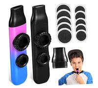 JOINPAYA 2sets Kazoo Musicali Portatili Con Doppia Membrana Regolabili Con Doppi Include Laccio e Membrana Di Ricambio Strumento Accompagnamento Per Amanti Della Musica