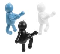 JOINPAYA 3 Ganci da Parete Adesivi Piccoli per Asciugamani e Chiavi, Ganci per Bagno e Camera da Letto, Set 3 Pezzi Multicolore senza Foratura, Supporto Resistente per Colore Casuale