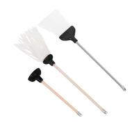 JOINPAYA 3 Miniature Pulizie per Casa delle Bambole Kit Realistico con Scopa e Sturalavandini Nero Accessori per Bagno e Lavanderia in Miniatura