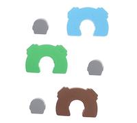 JOINPAYA 3 Pz carta porta blocca ante fermaporta door lock tappaporta fermaporte dito per bambini tappo a prova di bambino guardia antipizzicamento della porta di casa accessorio porta eva