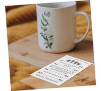JOINPAYA 30 Guide Cards for Glass Cup Care Durable Paper Tumbler Cleaning Instructions Inserts Small Business Customer Directions