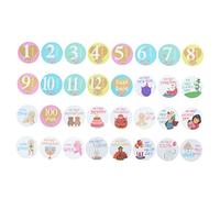 JOINPAYA 32pezzi Adesivi Mensili Per Autoadesiva Adesivi Per Pancia Del Per Prima