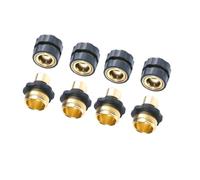 JOINPAYA 4 Paia Raccordi Rapidi Ottone per da Connettori Rubinetti e Irrigazione Kit Leggero e Durevole per Annaffiare e Camper