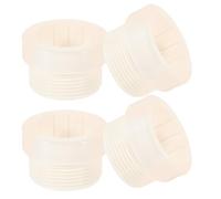 JOINPAYA 4 Pezzi Stabilizzatore per Palo Ombrellone da Patio in Plastica Bianca Adattatore Filettato, Resistente alle Intemperie e Facile da Pulire, per Spiaggia e Outdoor