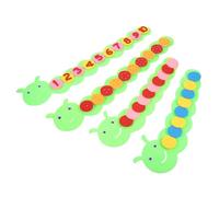 JOINPAYA 4 Set Pacchetto Materiale Montessori brainer Toys Giocattolo cognitivo matematico Giocattolo addizione sottrazione Lavagna Matematica Giocattolo con tabellone numerico Non Tessuto