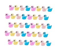 JOINPAYA 40 Pezzi luminoso lovable dorables tabegirl vibe decorazione auto figurine cartone animato accessorio Miniature micro arredamento anatra decorazione in miniatura resina