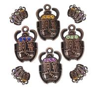 JOINPAYA 48 Ciondoli a Forma di Egiziano in Lega Strass 26X16 MM Accessori per Creazione Gioielli Fai da Te Ornamenti Vintage per Collane e Braccialetti Artigianali