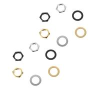 JOINPAYA 48 Set Rondella Per Chitarra Elettrica Dado Esagonale Del Potenziometro Capolavori Della Chitarra Pentole Per Chitarra Noci Elettrico Salterio Martellato Attrezzo Metallo