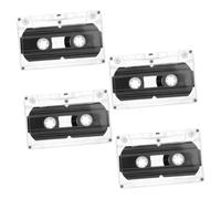 JOINPAYA 4pezzi Cassette Musicali Vuote Registrabili da Minuti con Custodia in Plastica Trasparente per Registrazione Musica Vocale e Didattica