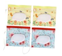 JOINPAYA 4pezzi Distributore di Salviette Umide Riutilizzabile Sacchetto per Appendere Fazzoletti Contenitore per Salviette Umidificate Portafazzoletti Chiusura Automatica Facile