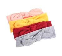 JOINPAYA 4pezzi Fasce Elastiche Per Capelli Bambine Anni Fiocchi Per Capelli Neonata Fascia Per Bambina in Poliestere Resistente Accessori Per Per Eventi Speciali
