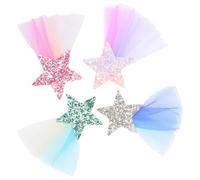 JOINPAYA 4pezzi Fermagli per Capelli Scintillanti Paillettes Piccole Mollette per Capelli da Bambina che Non Cadono Realizzati Materiale Sicuro e Robusto