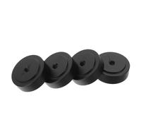 JOINPAYA 4pezzi Piedini in Gomma Antiscivolo per Tagliere e Tavolo, Pad Rotondi Neri 30x10mm, Protezione Mobile e Prevenzione Scivolamento nel Corso della Preparazione del Cibo