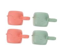 JOINPAYA 4pezzi Porta Ciuccio Scatola Portatile Contenitore per Ciucci per Ragazzo Ragazza Ragazza Piccoli Oggetti Resistente Facile da Pulire Viaggio Passeggino Borsa Casa