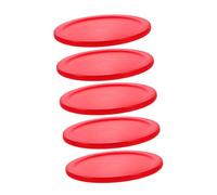 JOINPAYA 5 Pezzi hockey su ghiaccio partita di hockey su aria giocattoli da hockey piano del tavolo da air hockey gioco da tavolo dell'hockey mini-hockey ragazzi dell'hockey plastica rosso