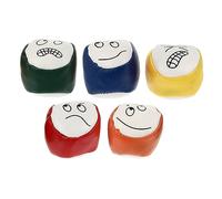 JOINPAYA 5 Pezzi Sabbag di sabbia sorridente giocoleria giocattoli che lanciano i palline da giocoliere dei cartoni animati palline da giocoliere colorate Balli per pu