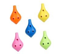 JOINPAYA 5 Pz ocarina strumento musicale portatile laccetto Suono fono bellissima cordino flauto ocarine strumento oud pendente medaglione Materie in plastica abs per uso alimentare