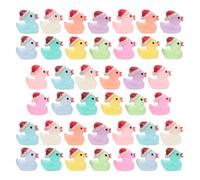 JOINPAYA 50 Miniature Resin The-dark Ducks Figurines Mini Farm Animal Statues For Fairy Garden Christmas Micro Landscape Dollhouse Accessories Resin Garden Ornaments