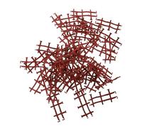 JOINPAYA 50 Pezzi Pannelli di Recinzione Fai da Te per Decorazione Micro Paesaggi Mini Recinzione di Simulazione in Plastica Fibbie per Collegamento Accessori Decorativi per Giardino e