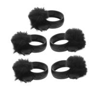 JOINPAYA 5pezzi Copertura Antivento Pelosa per Microfono Protezione per Microfono Riduzione del Rumore Adatto per Microfoni Lavalier Wireless e Registrazioni all Aperto Blocca Rumore del Ve