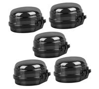 JOINPAYA 5pezzi Manopola Protettiva Per Fornello Gas Blocco Di Sicurezza Per Ragazzo Ragazza Copertura Trasparente Resistente All'olio Facile Installazione Senza Attrezzi Design Elegante Pe