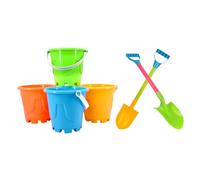 JOINPAYA 6 Giocattoli da Spiaggia per Secchielli Palette per Educazione Anticipata Colori Casual Sabbia per Esterno e Colore Colore