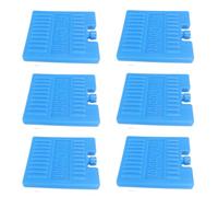 JOINPAYA 6 Pezzi Ice Pack per Ventilatore Aria, Plastico Riutilizzabile Blu | Regolazione Termica Equilibrata, Flusso Freddo Uniforme, Uso Ufficio e Pranzo, Formato Piatto