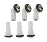 JOINPAYA 6 Pezzi Kit Raccordi a Gomito e Tubi Flessibili da 15mm per Scarico Condensa Condizionatore Aria Esterno, Adattatori per Unità Esterne Generiche, Accessori per Drenaggio Efficiente