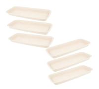 JOINPAYA 6 Pezzi Vaschetta dell'Acqua piantare Profondo Ricevitore Presa pianta da Vaso d'Acqua fioriera d'Acqua sottobicchiere Materia Prima plastica pp Beige