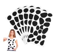 JOINPAYA 6fogli Cerchi in Feltro Adesivi Con Stampa Macchie Tondi Autoadesivi Per Progetti e Decorazioni Costume Adesivi in Feltro Con Forte Aderenza e Facile Applicazione