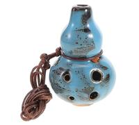 JOINPAYA 6foro Ocarina Ceramica Strumento Musicale Per Educazione Musicale Design Portatile Con Finitura Blu Fiore Per Musicisti Di Tutti e Stili Musicali