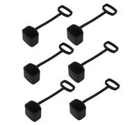 JOINPAYA 6pezzi Coperture Protettive Silicone Per Kazoo Da Resistenti Alla Polvere e Ai Graffi Design Creativo e Decorativo Facili Da Installare e Rimuovere Colore Nero