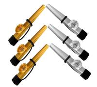 JOINPAYA 6pezzi Kazoo Metallici Per Strumenti Musicali Strumento Compatto Per Pratica e Performance Per Ragazzo Ragazza e Adulti Compatibile Con Chitarra e Ukulele