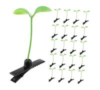 JOINPAYA 70 Pezzi tornante clip di germoglio Clip a scatto per le donne forcine d'erba clip per germogli clip di foglie mini clip ad artiglio Metallo Light Green