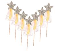 JOINPAYA 8 Bacchette da Principessa con Glitter Star Wands per Bambine Leggere e Resistenti Bastoncini Magici per Feste di Compleanno Giochi di Ruolo e Cosplay Fatine