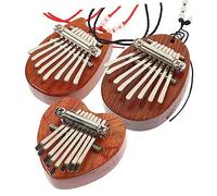 JOINPAYA 8 Note Mini Pianoforte Kalimba in Legno 3 Pezzi Per Ragazzi E Ragazze Strumento Musicale Educativo Apprendimento Mini Pianoforte Da Dita Kalimba Cordino Da Trasporto Casuale