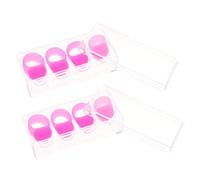 JOINPAYA 8 Pezzi Copertura Per Le Dita Della Manica Del Dito Che Batte Il Tamburo Tamburellare Coperture Per Le Dita Manica Delle Dita Rosa Plastica