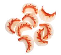 JOINPAYA 8 pezzi di finti ravioli di plastica: finti ravioli cinesi per la colazione, simulazione di cibo realistico, per la cucina di casa, il supermercato, il negozio, l'esposizione, la