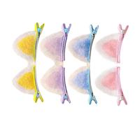 JOINPAYA 8 Pezzi Fermagli per Chioma a Forma di Orecchio di Gatto in Peluche Colorati, Mollette per Chioma da Cosplay e Feste, Accessori Decorativi per Ragazze e Halloween