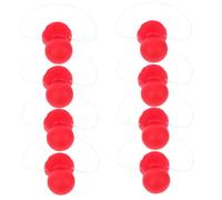 JOINPAYA 8 Pezzi Naso da Clown Rosso in Lattice Corda Elastica, Materiale Leggero e Design Unico per Costume di Halloween e Feste in Famiglia