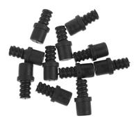 JOINPAYA Adattatore per Manico Spazzola Wc Connettore a Spirale Autobloccante Pezzi 20 in Plastica Nero, Punta Filettata Resistente per Ricambio Scopino Bagno