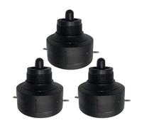 JOINPAYA Adattatore Piezoelettrico per Altoparlante Tweeter Auto, 3 Pezzi in Plastica Nera Resistente All'usura, Ricambio per Sistemi Audio Automobilistici