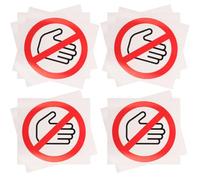 JOINPAYA Adesivi Segnaletici di Avvertimento Non Toccare per Mani in Vinile Autoadesivo 10 Pezzi per Superfici Lisce Interne ed Esterne Sicurezza e Protezione