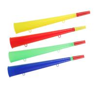 JOINPAYA Aggiungi Entusiasmo Tuo Di Gioco Con 4 Corni Di Plastica Per Trombe Da Calcio Giocattoli Per Ragazzi E Ragazze Rumorosi Regali Per Feste Per Rafforzare Lo Spirito Di Squadra.