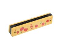 JOINPAYA Armonica a Bocca in Legno per Bambini Motivo Frutta, Strumento Musicale Portatile per Principianti, Gioco Educativo per Feste e Bomboniere, Facile da Suonare e Trasportare