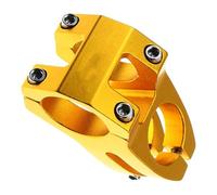 JOINPAYA Attacco Manubrio Bicicletta in Alluminio CNC Regolabile e Resistente all Usura Stelo Corto per Mountain Bike Strada Downhill e Fissa Installazione Facile e Sicura Colore Oro